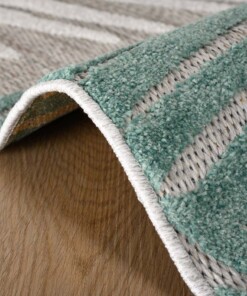 Tapis d'extérieur Feuilles - Verano blanc/menthe Tapis d'extérieur Feuilles - Verano blanc/menthe