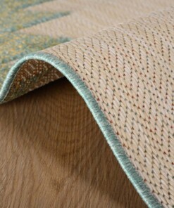 Tapis de balcon losange Aztek - Verano vert/terracota