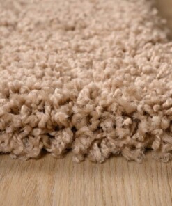 Tapis Carré - Shaggy Grand beige - close up hoek, thumbnail Tapis Carré - Shaggy Grand beige - close up hoek, thumbnail