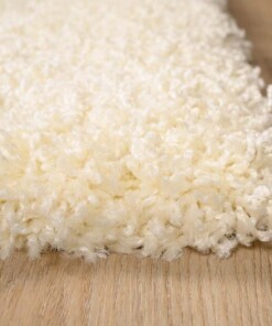 Tapis poils longs Carré - Shaggy Grand Crème - close up hoek, thumbnail Tapis poils longs Carré - Shaggy Grand Crème - close up hoek, thumbnail