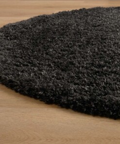 Tapis ovale poils longs - Cozy Shaggy anthracite - close up zijkant, thumbnail Tapis ovale poils longs - Cozy Shaggy anthracite - close up zijkant, thumbnail