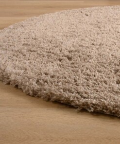 Tapis ovale poils longs - Cozy Shaggy beige - close up zijkant, thumbnail Tapis ovale poils longs - Cozy Shaggy beige - close up zijkant, thumbnail