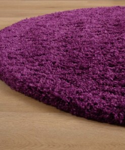 Tapis ovale poils longs - Cozy Shaggy violet - close up zijkant, thumbnail Tapis ovale poils longs - Cozy Shaggy violet - close up zijkant, thumbnail