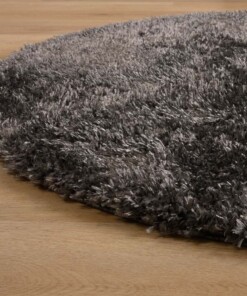 Tapis ovale poils longs - Posh gris - close up zijkant, thumbnail Tapis ovale poils longs - Posh gris - close up zijkant, thumbnail