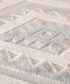 Tapis d'extérieur Géométrique - Verano gris/blanc Tapis d'extérieur Géométrique - Verano gris/blanc