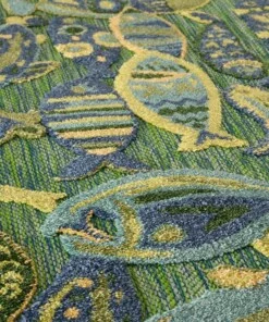 Tapis de balcon Poisson - Verano bleu/vert