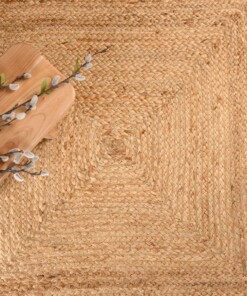 Tapis Carré en jute Boho & me - naturel - overzicht sfeer, thumbnail Tapis Carré en jute Boho & me - naturel - overzicht sfeer, thumbnail
