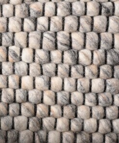 Tapis Carré en laine - Lett gris clair - close up, thumbnail Tapis Carré en laine - Lett gris clair - close up, thumbnail