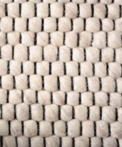 Tapis Carré en laine - Lett blanc - close up, thumbnail Tapis Carré en laine - Lett blanc - close up, thumbnail
