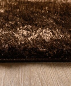 Tapis de couloir poils longs - Posh marron - close up zijkant, thumbnail Tapis de couloir poils longs - Posh marron - close up zijkant, thumbnail