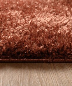 Tapis de couloir poils longs - Posh cuivre - close up zijkant, thumbnail Tapis de couloir poils longs - Posh cuivre - close up zijkant, thumbnail