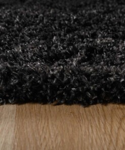 Tapis ovale poils longs - Cozy Shaggy anthracite - close up zijkant, thumbnail Tapis ovale poils longs - Cozy Shaggy anthracite - close up zijkant, thumbnail