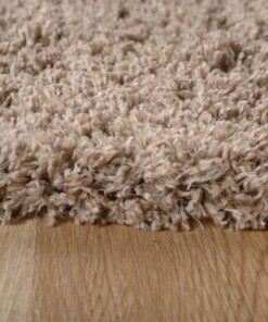 Tapis ovale poils longs - Cozy Shaggy beige - close up zijkant, thumbnail Tapis ovale poils longs - Cozy Shaggy beige - close up zijkant, thumbnail