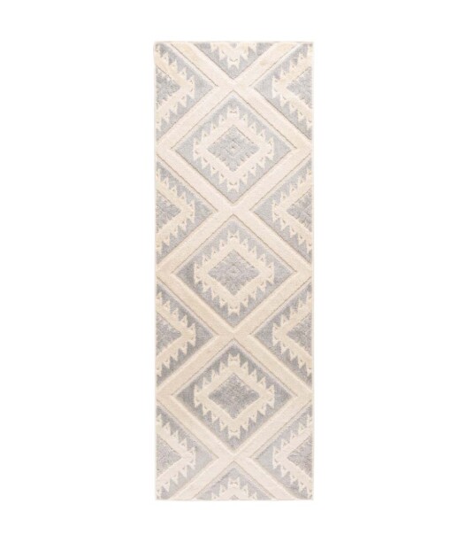 Tapis de balcon Géométrique - Verano gris/blanc - overzicht boven