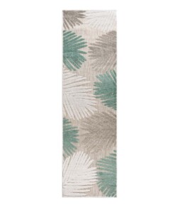 Tapis de balcon Feuilles - Verano blanc/menthe - overzicht boven, thumbnail