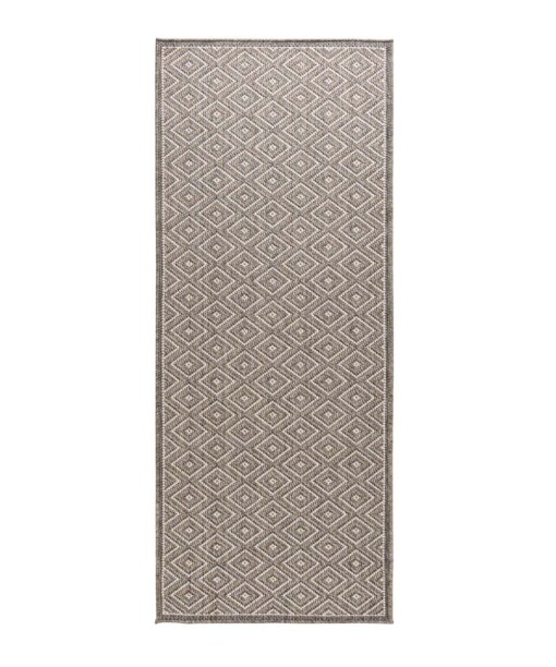 Tapis de balcon losange Sunny Gem - gris - overzicht boven