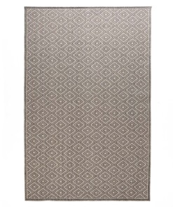 Tapis d'extérieur losange Sunny Gem - gris - overzicht boven