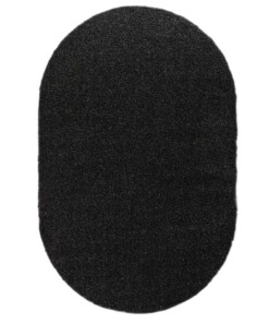 Tapis ovale poils longs - Shaggy Trend anthracite - overzicht boven