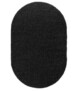 Tapis ovale poils longs - Shaggy Trend anthracite - overzicht boven, thumbnail