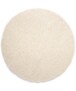 Tapis rond poils longs Shaggy Trend - ivoire - overzicht, thumbnail