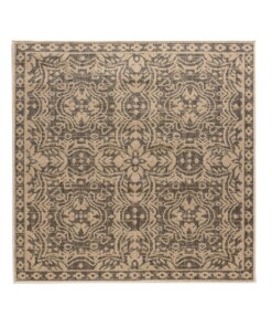 Tapis d'extérieur Carré Sunny oriental - beige/noir - overzicht boven