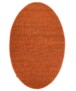 Tapis ovale en laine - Lett cognac - overzicht, thumbnail