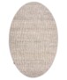 Tapis ovale en laine - Lett gris clair - overzicht, thumbnail