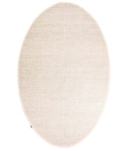 Tapis ovale en laine - Lett blanc - overzicht