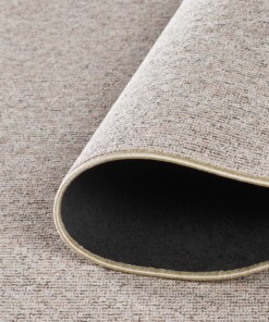 Tapis bouclé Rond - Fleur beige - close up vouw, thumbnail Tapis bouclé Rond - Fleur beige - close up vouw, thumbnail