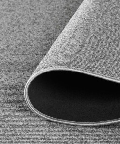 Tapis bouclé Rond - Fleur gris - close up vouw, thumbnail Tapis bouclé Rond - Fleur gris - close up vouw, thumbnail