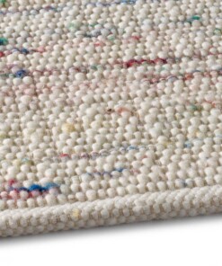 Tapis de couloir en laine - Bokn blanc/multicolore Tapis de couloir en laine - Bokn blanc/multicolore