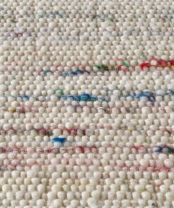 Tapis de couloir en laine - Bokn blanc/multicolore Tapis de couloir en laine - Bokn blanc/multicolore