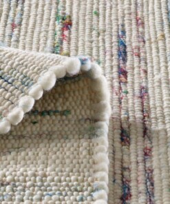 Tapis de couloir en laine - Bokn blanc/multicolore Tapis de couloir en laine - Bokn blanc/multicolore