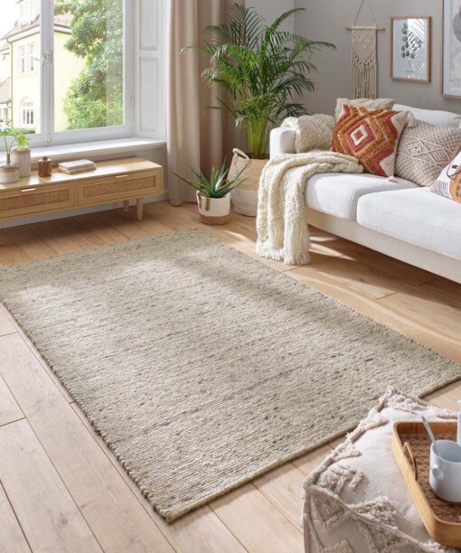 Tapis en laine - Lundr beige