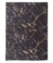 Tapis lavable aspect marbre - Chloé noir/or - overzicht boven, thumbnail