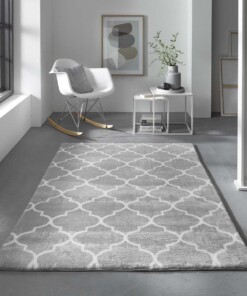 Tapis lavable - Trellis gris clair/blanc - sfeer, thumbnail