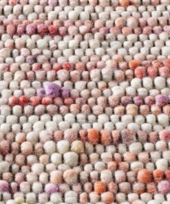 Tapis en laine - Thora rouge/rose - close up materiaal, thumbnail Tapis en laine - Thora rouge/rose - close up materiaal, thumbnail