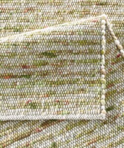 Tapis en laine - Thora vert - close up vouw, thumbnail Tapis en laine - Thora vert - close up vouw, thumbnail