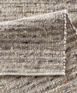 Tapis en laine - Thora marron/gris - close up vouw, thumbnail Tapis en laine - Thora marron/gris - close up vouw, thumbnail