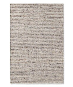 Tapis en laine - Thora marron/gris - overzicht boven