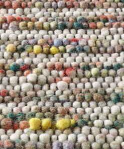 Tapis en laine - Thora multicolore - close up materiaal, thumbnail Tapis en laine - Thora multicolore - close up materiaal, thumbnail