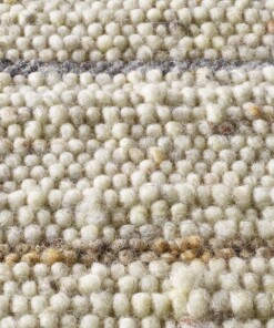 Tapis laine rayé - Jarl marron/gris - close up materiaal, thumbnail Tapis laine rayé - Jarl marron/gris - close up materiaal, thumbnail