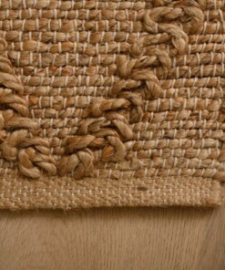Tapis en jute losange - Forde naturel - close up, thumbnail Tapis en jute losange - Forde naturel - close up, thumbnail