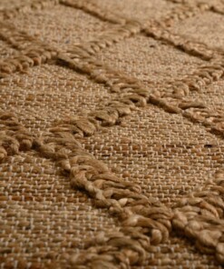 Tapis en jute losange - Forde naturel - close up, thumbnail Tapis en jute losange - Forde naturel - close up, thumbnail