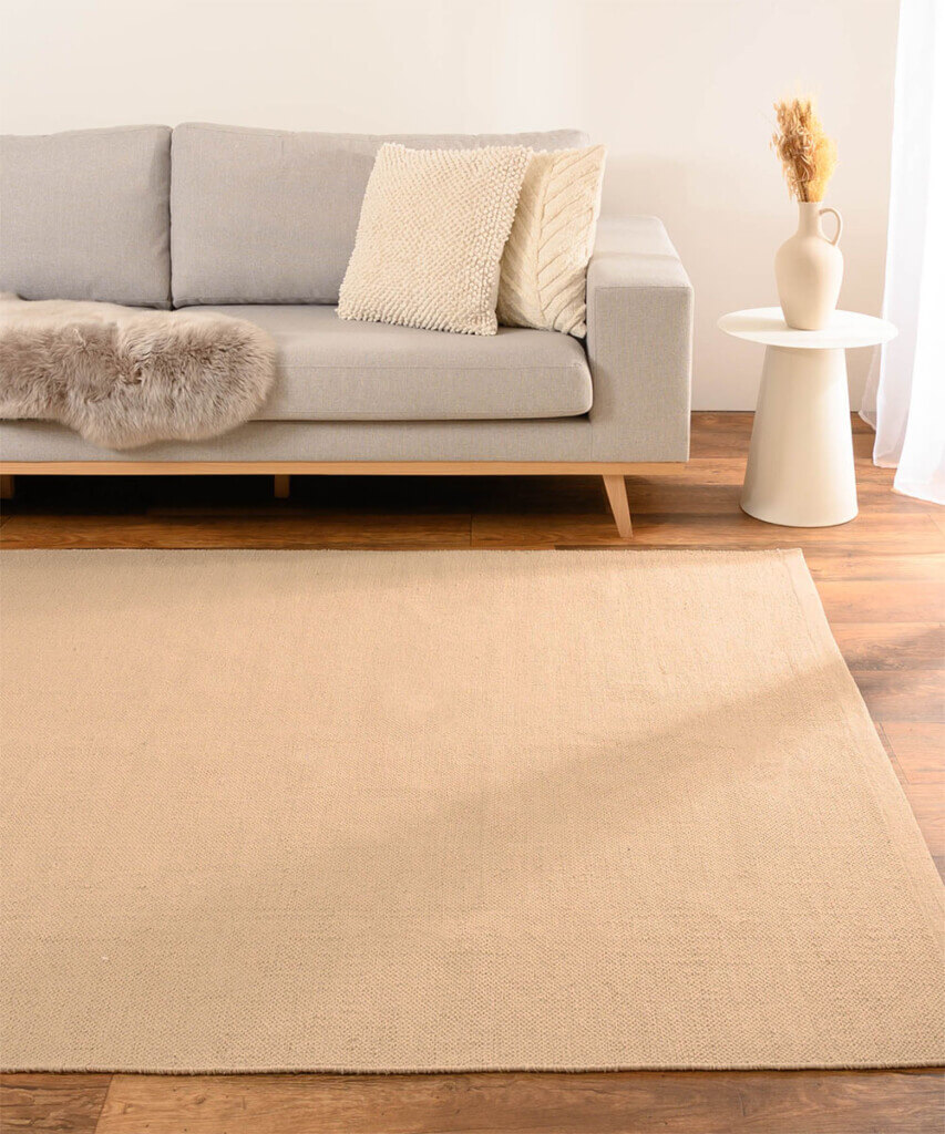 tapis en coton minimalistes