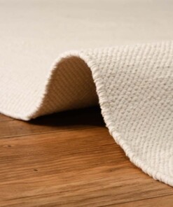 Tapis en coton - Svelvik blanc - close up, thumbnail Tapis en coton - Svelvik blanc - close up, thumbnail