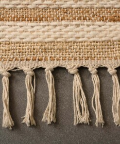 Tapis Kilim - Lana naturel/blanc - close up, thumbnail Tapis Kilim - Lana naturel/blanc - close up, thumbnail