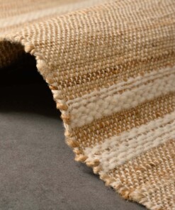 Tapis Kilim - Lana naturel/blanc - close up, thumbnail Tapis Kilim - Lana naturel/blanc - close up, thumbnail