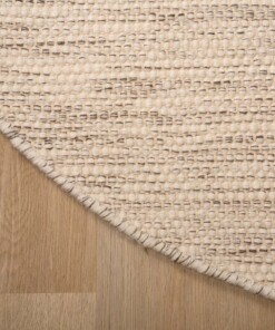 Tapis en laine Rond - Ulstein blanc/gris - close up, thumbnail Tapis en laine Rond - Ulstein blanc/gris - close up, thumbnail