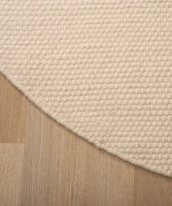Tapis en laine Rond - Ulstein blanc - close up, thumbnail Tapis en laine Rond - Ulstein blanc - close up, thumbnail